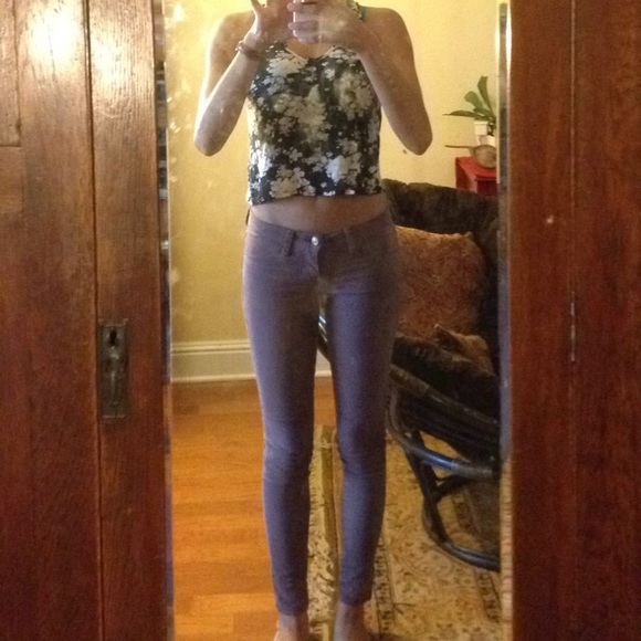 Just USA Purple Skinny Jeans - Picture 2 of 3